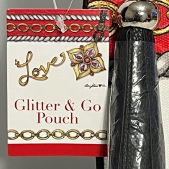 BRIGHTON "Love" Glitter & Go Crossbody Pouch NWT - Picture 4 of 16